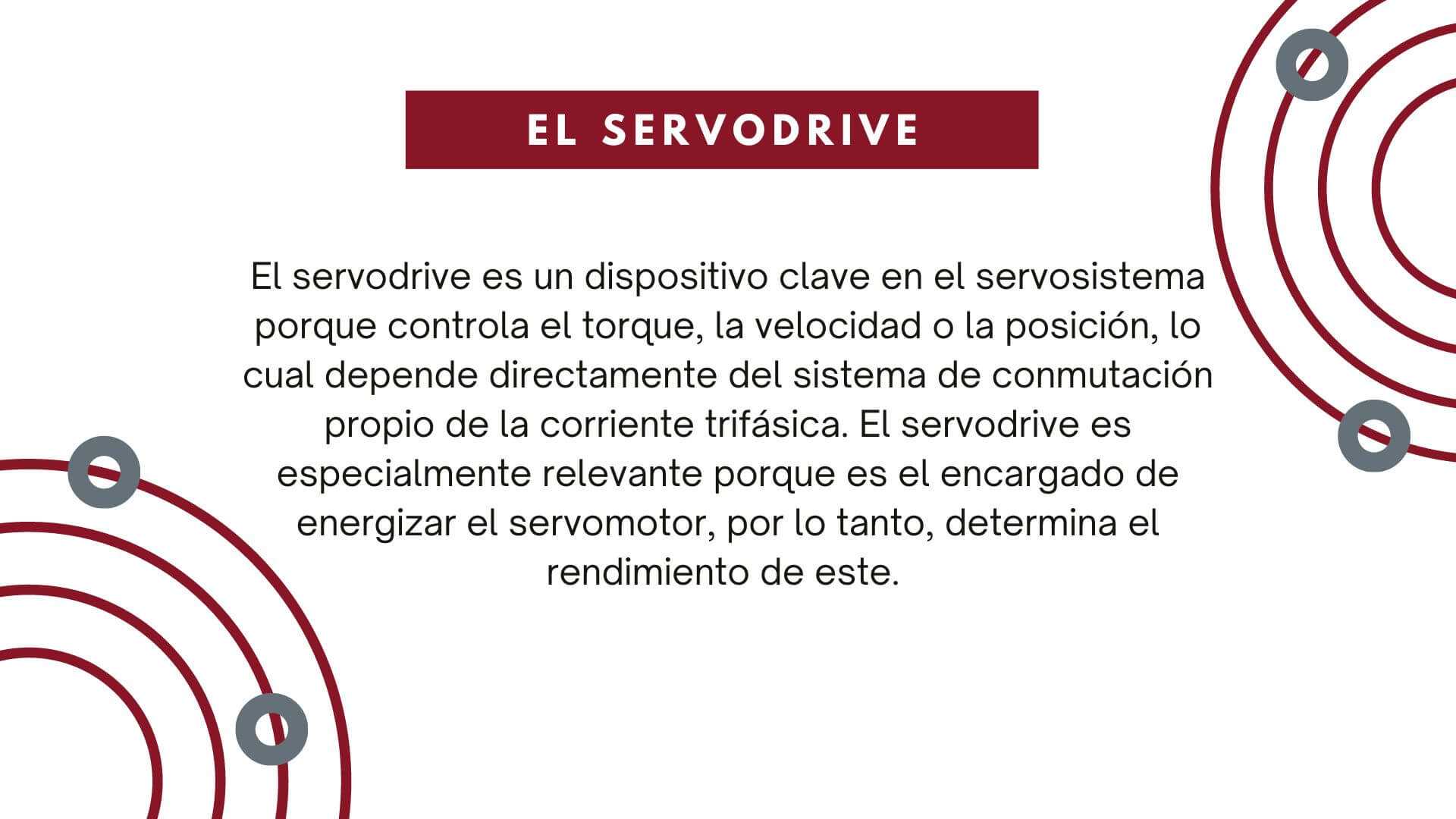 Definición de servodrive.